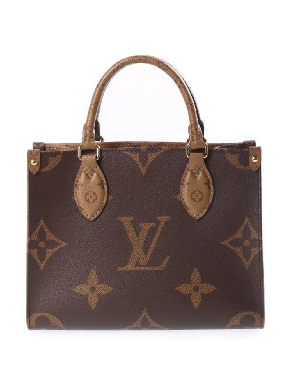 Louis Vuitton Monogram On The Go PM 2-Way Shoulder Bag Brown Leather